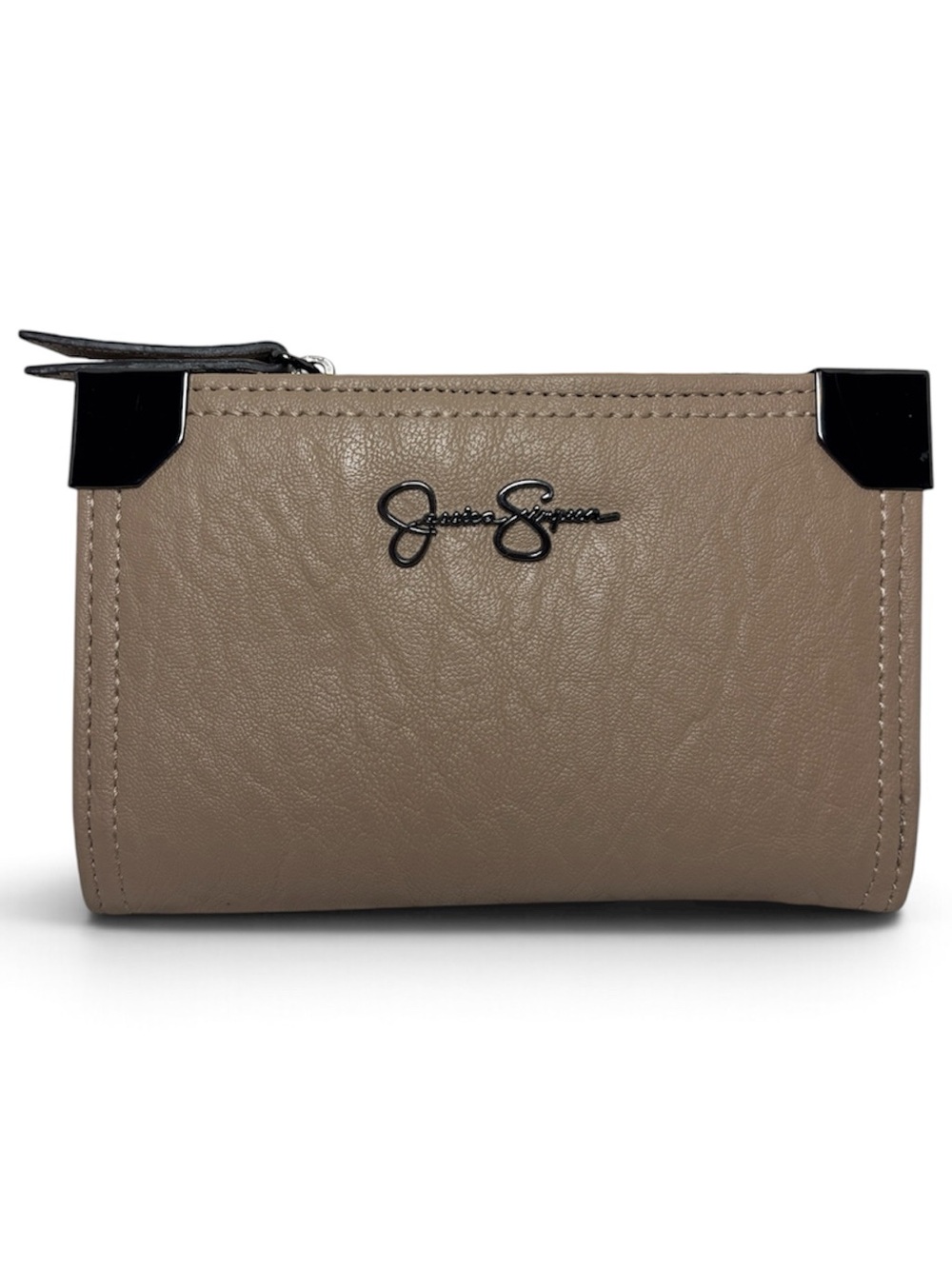 Jessica Simpson Beige Zip Wallet